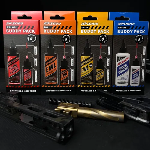Miniatura 7 de Slip 2000 Airsoft Lubricant Buddy Pack, 100% puro sintético, reduce la fricción y el desgaste, botellas de 1 oz y 4 oz, aplicador de punta de aguja
