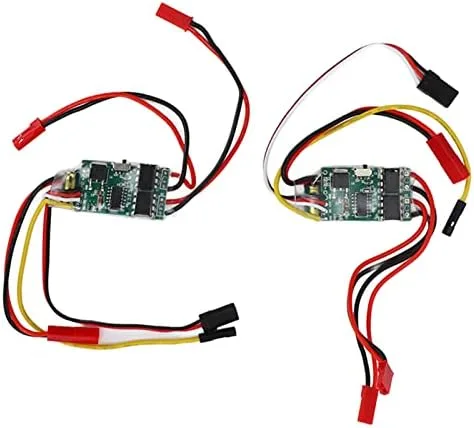 VBESTLIFE Controladores de velocidad eléctricos, 2 unids cepillado ESC Dual Way Bidireccional ESC para RC modelo barco 130 180 motor cepillado