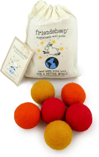 Miniatura 4 de Friendsheep Pelota de juguete de lana ecológica para mascotas, gato, hurón, perro pequeño, comercio justo, hecha a mano en Nepal, ecológica, 100%