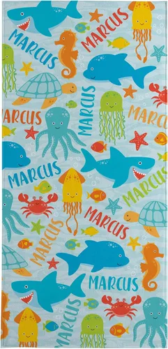 Miniatura 27 de Let's Make Memories - Toalla de playa personalizada para niños - Toalla de piscina única personalizada - Mezcla de algodón/poliéster - Tamaño Gafas