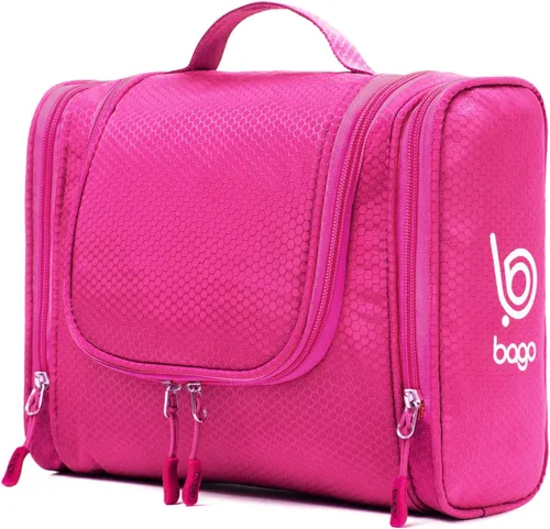 Miniatura 16 de Bolsa de Aseo de Viaje Bago Bolsa de Aseo Impermeable Colgante Bolsa de Aseo Grande para Baño y Viaje Organizador de Bolsa de Artículos de Tocador