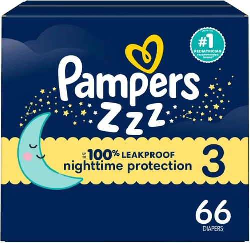 Miniatura 25 de Pampers ZZZ Pañales Nocturnos, Talla 7 (41+ libras), 36 Unidades, Protección Nocturna Pañales Desechables para Bebé, Protección Nocturna contra