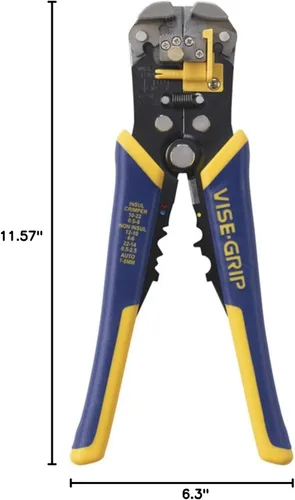 Miniatura 2 de IRWIN VISE-GRIP Pelacables, mandíbula de 2 pulgadas, corta 10-24 AWG, agarre ProTouch para máxima comodidad (2078300)