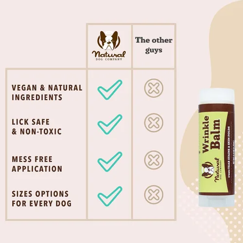 Miniatura 7 de Natural Dog Company Bálsamo antiarrugas para perros – Bálsamo antiarrugas para perros para pliegues de la piel, arrugas faciales y arrugas, crema