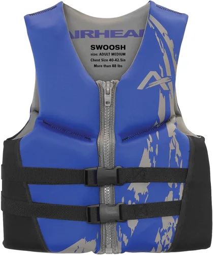 Miniatura 11 de Airhead Swoosh Kwik-Dry Neolite Life Jacket, US Coast Goard Approved Type III Life Jacket, Adult and Youth Sizes Rojo