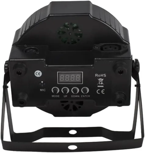 Miniatura 8 de Aleación de aluminio Led Flat Stage Par 7x18W Luces de escenario DJ con control Dmx512 RGBWA UV 6in1 luces, bueno para escenarios de DJ, clubes