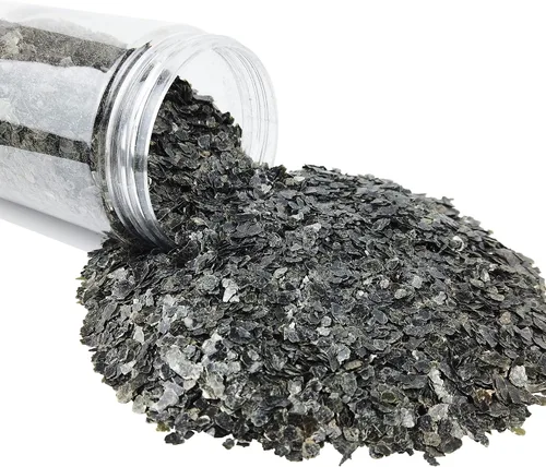 Miniatura 2 de TWINKLING Copos de mica de color natural, copos dorados, hoja de purpurina de copos de mica para manualidades de resina de bricolaje, arte de uñas