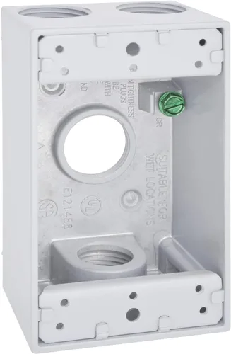 Miniatura 9 de SIGMA ENGINEERED SOLUTIONS 14250WH Caja de Salida Eléctrica de Metal, Resistente a la Intemperie, Protector de Enchufe y Receptáculo de Montaje