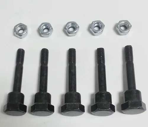 LAWN & GARDEN AMC Pernos de cizalla para quitanieves y tuercas compatibles con Husqvarna 531002513 y 506714001