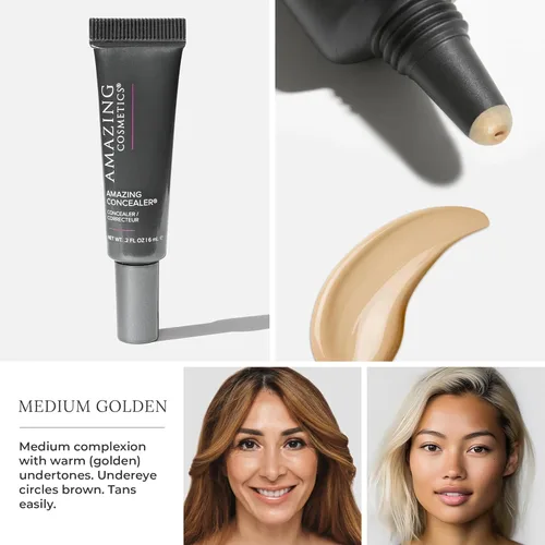 Miniatura 2 de AmazingCosmetics Corrector increíble, cobertura completa con cantidades de puntos, maquillaje corrector de larga duración para ojeras, manchas