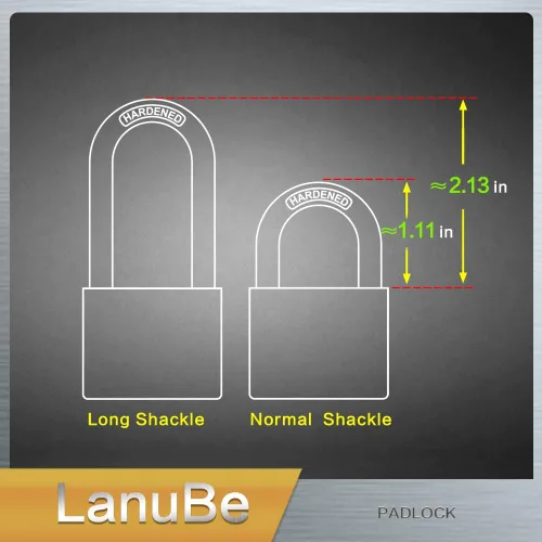 Miniatura 6 de LanuBe Candados marinos de acero inoxidable 304 con igual llave para uso en exteriores, cuerpo de 1-9/16 pulgadas de ancho, cuerpo de acero
