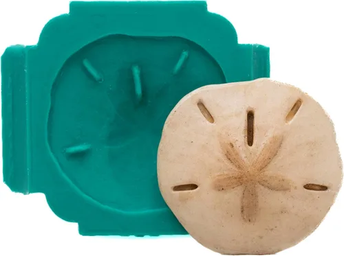 Molde de silicona Sand Dollar para fondant seguro para alimentos, chocolate, caramelo, resina, arcilla polimérica, jabón, manualidades, joyería para