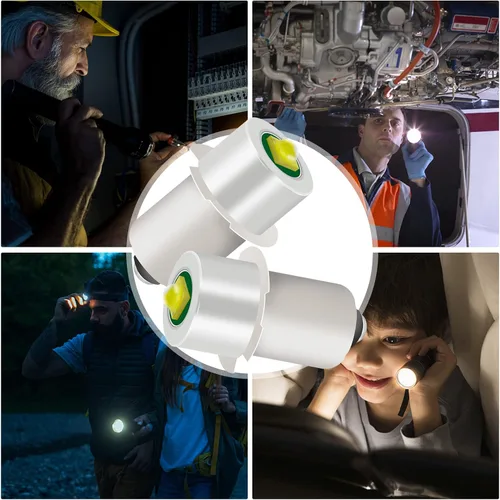 Miniatura 6 de Bombilla LED de repuesto para linterna con 18 V, 12 V, 19.2 V, 6 a 24 voltios y 3 W, 247 lm y PR2 P13.5S, kit de conversión LED, compatible
