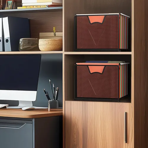 Miniatura 6 de Organizador de malla para archivos colgante de SimpleHouseware, color negro