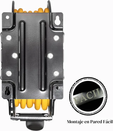 Miniatura 2 de AIRZILLA Carrete retráctil de manguera de aire de acero premium con brazo doble, manguera híbrida de polímero de 3/8"x65 pies, carrete de manguera