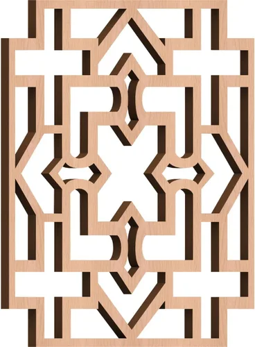 Miniatura 42 de Wise Paneles decorativos de madera con calado, extra pequeños, 7 3/8 pulgadas de ancho x 7 3/8 pulgadas de alto x 1/4 pulgadas de alto, roble rojo