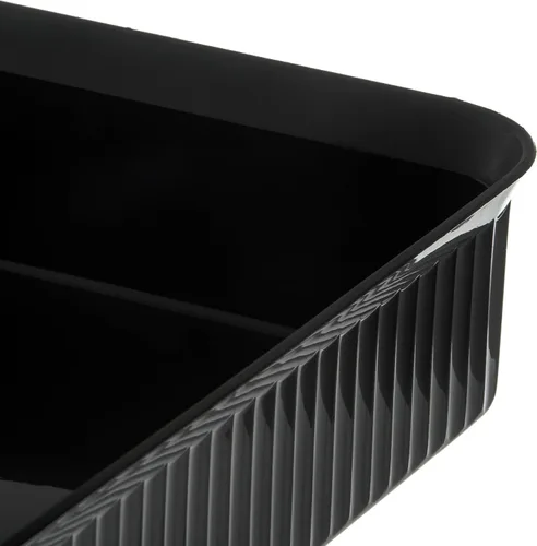 Miniatura 2 de Carlisle FoodService Products Black Deli Crock – 811203 Deli Tray for Refrigerator, Rectangular Food Storage for Cold Items, Commercial Buffet Use