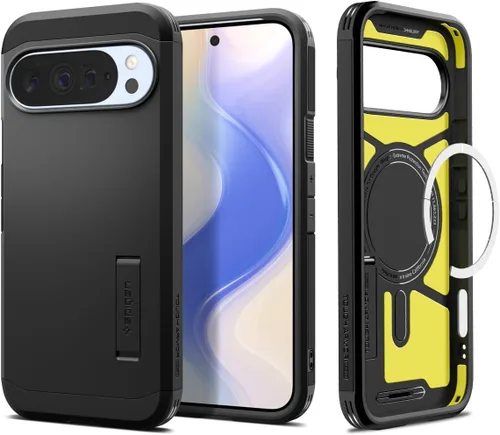 Miniatura 11 de Spigen Funda para Pixel 9a, Tough Armor (Ai) MagFit (2025) [Compatible con accesorios MagSafe] - Negro