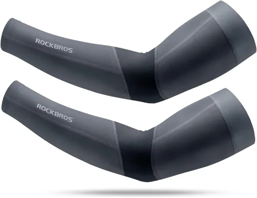 Miniatura 11 de ROCKBROS Mangas de protección solar para brazos, enfriamiento, correr, golf, pesca, ciclismo, mangas para brazos