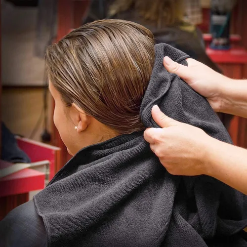 Miniatura 7 de TASALON Toalla de microfibra para el pelo para salón, paquete de 10, 29 x 16 pulgadas, toallas faciales de secado rápido y ultrasuaves con absorción