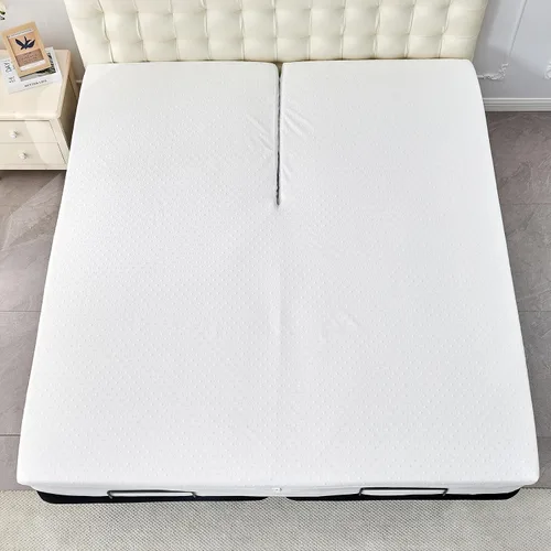 Miniatura 3 de Protector de Colchón de Bambú y Viscosa Kingnex para Cama Individual, Refrigerante, Impermeable, Transpirable, Silencioso, Ajustado, Funda de Colchón