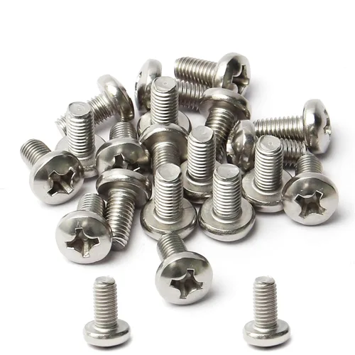 Miniatura 93 de MroMax 5 tornillos de máquina Phillips de cabeza plana M8 x 0.984 in, acero inoxidable 304 18-8, rosca completa, tornillos de cabeza cruzada gris