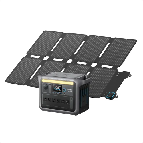 Miniatura 9 de Anker SOLIX C1000 Estación de energía portátil, generador solar de 1800 W (pico de 2400 W), carga completa en 58 minutos, batería LiFePO4 de 1056