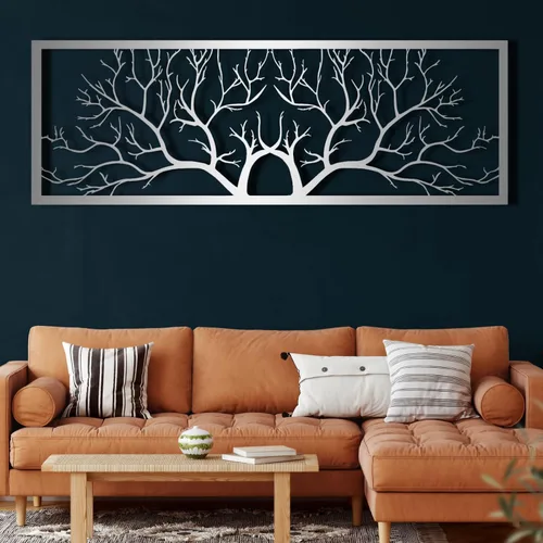 Miniatura 6 de ICEWQOQU Arte de pared de metal árbol de la vida, árbol de la vida, decoración de pared de ramas de metal, decoración de pared de ramas, arte