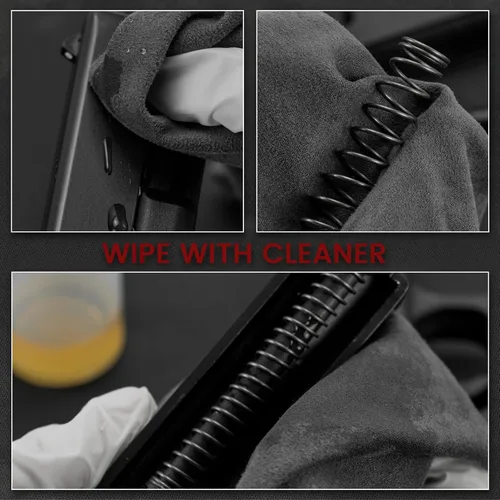 Miniatura 4 de PINGMIC 12"x12" Gun Cleaning Cloth, Microsuede Cloth - Professiona - Polishing - Reusable Gun Cleaning Supplies Gris