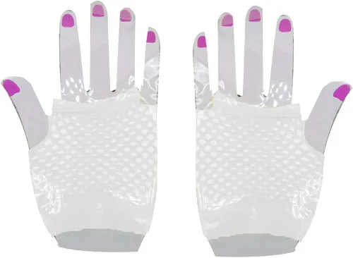 Miniatura 7 de ink2055 Guantes de malla de malla sin dedos para fiesta de despedida de soltera