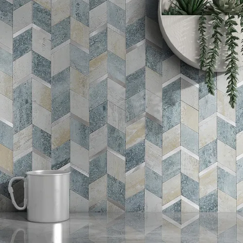 MOFIT Protector contra salpicaduras despegar y pegar para cocina, Panel de pared 3D azulejo despegar y pegar autoadhesivo protector contra Azul