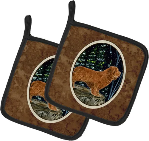 Miniatura 28 de Caroline's Treasures SS8617PTHD - Juego de soportes para ollas de cocina resistentes al calor, almohadillas calientes para horno para cocinar, Husky