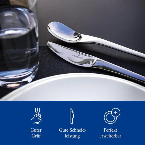 Miniatura 5 de Villeroy & Boch New Moon - Cubiertos de acero inoxidable (30 unidades)