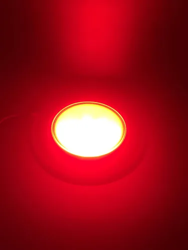 Miniatura 4 de Pactrade Marine Pontón de barco para caravana, rojo, verde, azul, blanco, luz de techo LED de cortesía, carcasa de plástico blanco, lente