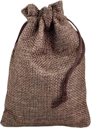 Miniatura 26 de Palmhomee Paquete de 20 bolsas de regalo de arpillera con cordón, bolsas de joyería de lino, bolsas de yute de boda para joyas y bolsas