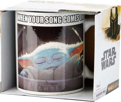 Miniatura 3 de Star Wars Pyramid THE MANDALORIAN TAZA CUANDO TU CANCIÓN ENTREGA BLANCA