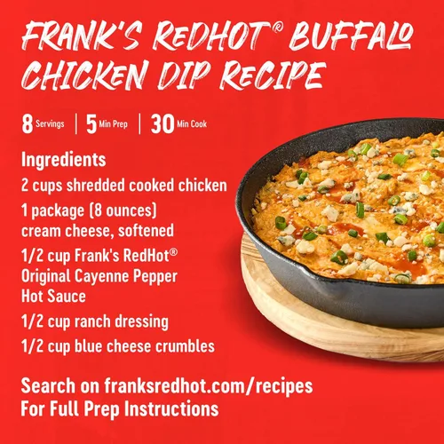 Miniatura 8 de Frank's RedHot Salsa picante Original, 32 fl oz