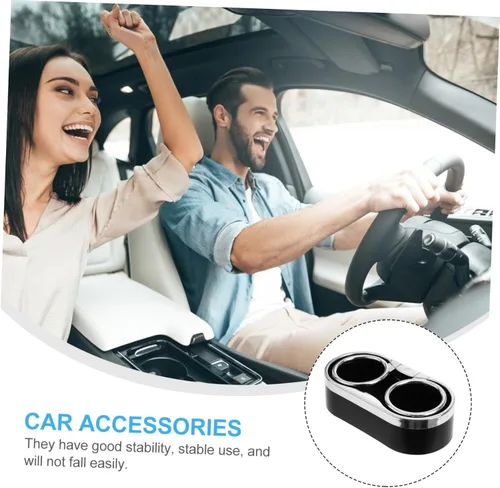 Miniatura 6 de Soporte de doble taza automático para coches, camiones y SUV, soporte estable para bebidas de automóvil, organizador de bebidas de doble agujero