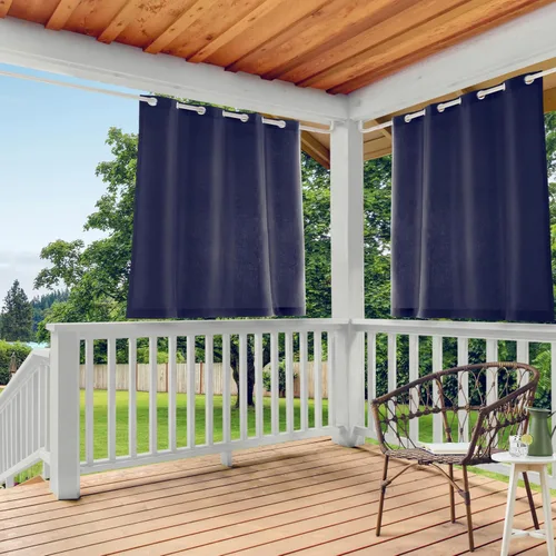 Miniatura 12 de TOWN & COUNTRY BASICS Cabana Cortinas Sólidas de Peso Pesado para Interiores y Exteriores, Opacidad de Filtrado de Luz con Ojales en la Parte Verde