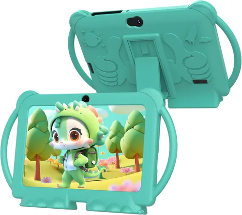Tablet para niños de 7 pulgadas para niños y niñas, tabletas Android para niños, 4 GB RAM 32 GB ROM, tablet para niños pequeños, WIFI Bluetooth,