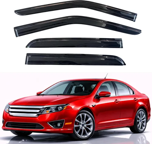 Miniatura 35 de KPY Visor de ventana compatible con Hyundai Tucson 2021-2025, 4 piezas de deflector de ventilación para ventana lateral, estilo Mugen, protector
