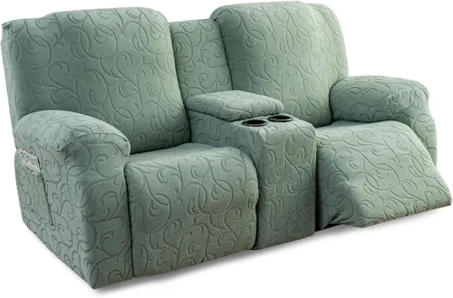 Miniatura 12 de Fundas para Sofá Reclinable Seccional Funda de Sofá para Sofá Reclinable de 3 Asientos, 5 Piezas Funda Elástica para Sofá de 3 Cojines Reclinable
