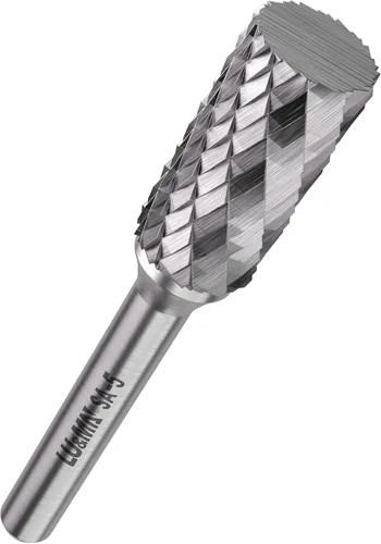 SA-5 Rebaba de carburo de tungsteno en forma de cilindro de doble corte rotativo (diámetro de corte de 1/2" X longitud de corte de 1") con vástago