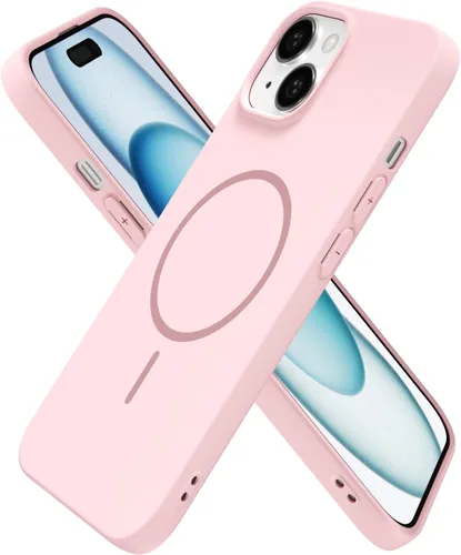 Miniatura 110 de oakxco Funda de silicona Mag Safe para iPhone 17 Pro Max, funda magnética delgada y fina compatible con carga inalámbrica MagSafe, bonita funda Negro