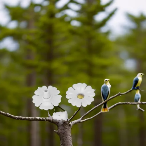 Miniatura 5 de 30 juegos de comedero para colibríes para colibríes, flores, flores, puertos de alimentación de pájaros, piezas de repuesto, suministros de jardín