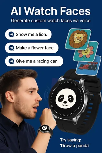 Miniatura 7 de Reloj inteligente AI, chat AI, traducción de 16 idiomas, rastreador de salud y fitness, elegante diseño de aleación de zinc, edición 2025