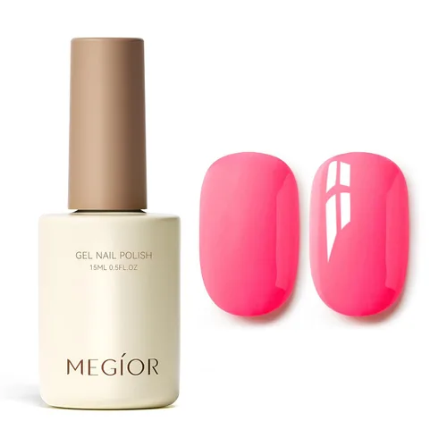 Miniatura 78 de MEGIOR Esmalte de uñas de gel blanco de 0.5 fl oz, color blanco antiguo, secado con luz UV, esmalte de gel francés, arte de uñas, salón de manicura