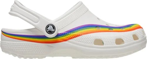 Miniatura 5 de Crocs 208106-94S-M2W4 - Zuecos clásicos de tinte arcoíris, blanco/multicolor, 6 mujer/4 hombres