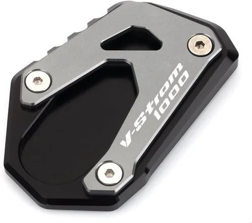 Miniatura 5 de Placa de extensión de soporte lateral de motocicleta compatible con SUZUKI Vstrom 1000 1000XT DL1000 2014-2021 Soporte de almohadilla de pie Gris