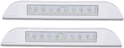 Miniatura 11 de Raycharm Lámpara LED de 20 pulgadas para toldo de barco y barco marino, haz de ángulo descendente de 40°, blanco frío 6000K, 12V/24V CC, alta salida